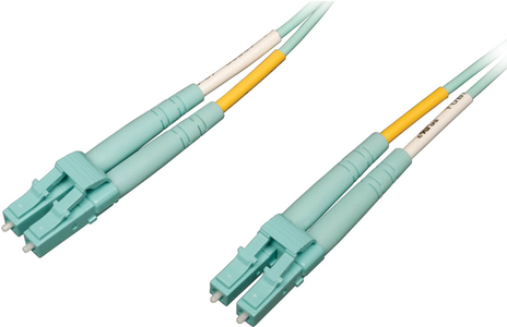 Tripp Lite N820-03M-OM4 10 Gb/100 Gb Duplex-Multimode 50/125 OM4 LSZH Glasfaser-Patchkabel (LC/LC) - Wasserblau - 3 m (N820-03M-OM4) von Tripp Lite