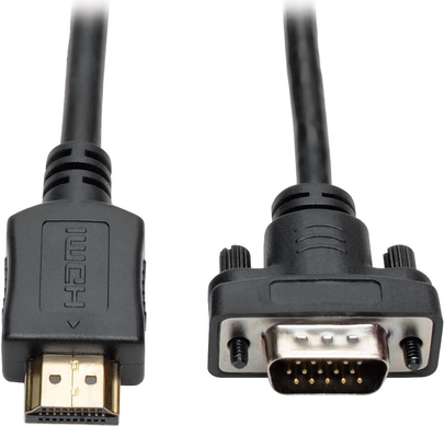 Tripp Lite P566-010-VGA Aktives HDMI-zu-VGA-Adapterkabel (HDMI-zu-Niedrigprofil-HD15 Stecker/Stecker) - 3,1 m (P566-010-VGA) von Tripp Lite