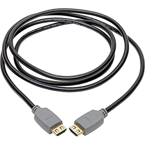 Tripp Lite P568-006-2A 4K HDMI-Kabel (Stecker/Stecker) – 4K bei 60 Hz, HDR, 4:4:4, mit speziellen, fest in die Anschlüsse greifenden Steckern, schwarz, 1,83 m von EATON