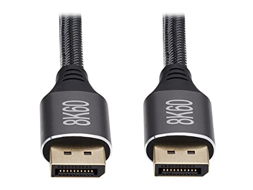 Tripp Lite P580-009-8K6 DisplayPort 1.4 Cable - 8K UHD @60 Hz, HDR, HBR3, HDCP 2.2, 4:4:4, BT.2020, Stecker/Stecker, schwarz, 2,7 m von Tripp Lite