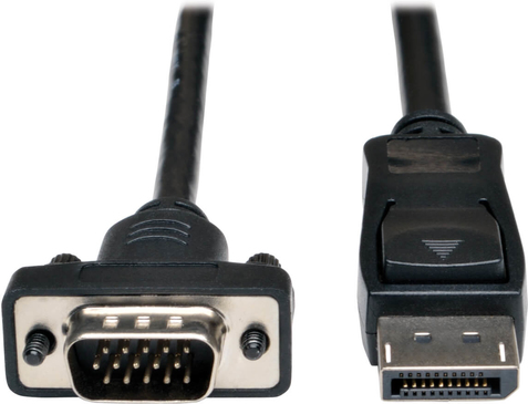 Tripp Lite P581-003-VGA-V2 DisplayPort 1.2-auf-VGA-Adapterkabel - DP mit Verriegelungen auf HD15 (Stecker/Stecker) - 0,9 m. (P581-003-VGA-V2) von Tripp Lite