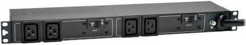 Tripp Lite PDUH32HV19 7,7 kW einphasige Basis-PDU mit 200-240 V - 4 C19-Ausgänge - blauer IEC 309 32 A-Eingang - 3,6 m Kabel - 1-HE-Rackmontage (PDUH32HV19) von Tripp Lite