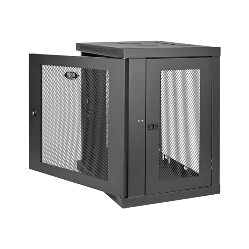 Tripp Lite SRW12U Tripp Lite Tiefenverstellbares, kleines SmartRack 12-HE-Rackgehäuse mit flachem Profil zur Wandmontage (SRW12U) von Tripp Lite