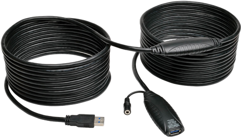 Tripp Lite U330-10M Aktives USB 3.0 SuperSpeed-Repeater-Verlängerungskabel (A Stecker/Buchse) - 10 m (U330-10M) von Tripp Lite