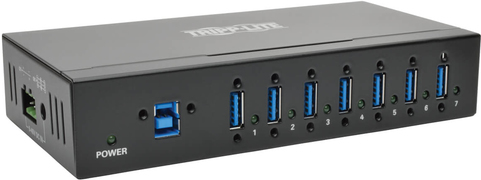 Tripp Lite U360-007-IND 7-Anschluss - industrietauglicher USB 3.0 SuperSpeed Hub - 20 kV ESD-Festigkeit - Metallgehäuse - montierbar (U360-007-IND) von Tripp Lite