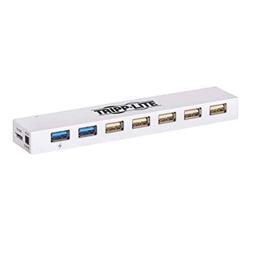 Tripp Lite U360-007C-2X3 7-Anschluss-USB 3.0/USB 2.0 Kombi-Hub – USB-Laden, 2 USB 3.0 und 5 USB 2.0-Anschlüsse von Tripp Lite