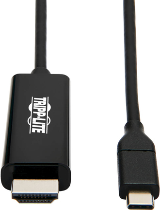 Tripp Lite U444-006-H4K6BE USB-C-zu-HDMI-Adapterkabel (Stecker/Stecker) - 4K 60 Hz - 4:4:4 - Thunderbolt 3-kompatibel - Schwarz - 1,8 m (U444-006-H4K6BE) von Tripp Lite