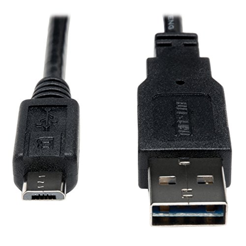 Tripp Lite USB 2.0, 6 ft 1,83 m USB A Micro B Männlich Männlich Schwarz Kabel USB – Kabel USB (6ft, 1,83 m, USB A, Micro B, 2.0, männlich/männlich, schwarz) von Tripp Lite