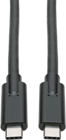 Tripp Lite USB Type C to USB C Cable USB 3.1 5A Rating 100W 5 Gbps Thunderbolt 3 Compatible M/M 6ft - USB-Kabel - 24 pin USB-C (M) zu 24 pin USB-C (M) - USB 3.1 Gen 1 / Thunderbolt 3 - 1.8 m - Schwarz von Tripp Lite
