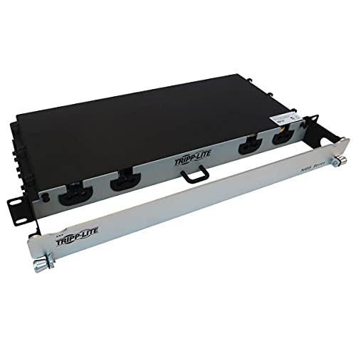 Tripp Lite Vorinstallierte Faserplatte, 10 m, 1U-Rackmount, 4 x 8 x LC/LC M/M 16F Trunk OS2 Singlemode-Fasern (N48S-4L16L-10) von Tripp Lite