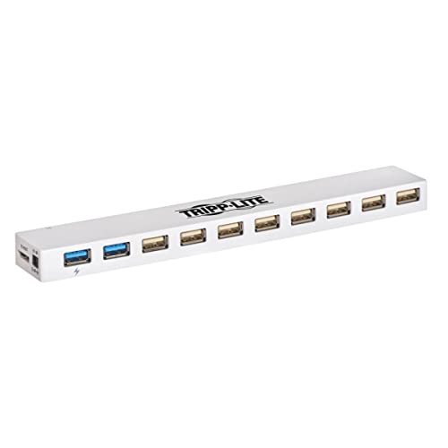 TrippLite by Eaton 10-Port USB 3.x (5Gbps) / USB 2.0 Combo Hub - USB Aufladung, 2 USB 3.x & 8 USB 2.0 Ports von Tripp Lite