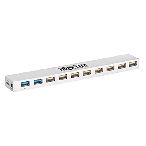 TrippLite by Eaton 10-Port USB 3.x (5Gbps) / USB 2.0 Combo Hub - USB Aufladung, 2 USB 3.x & 8 USB 2.0 Ports von Tripp Lite