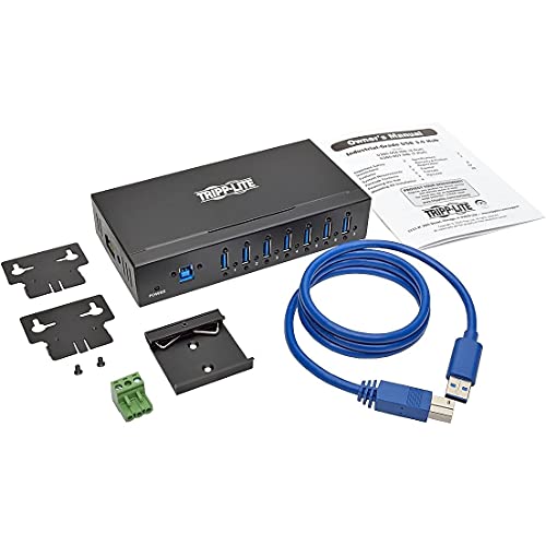 TrippLite by Eaton 7-Port Industrie-USB 3.x (5Gbps) Hub - 20 kV ESD Immunität, Metallgehäuse, Montierbar von Tripp Lite