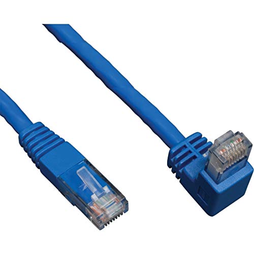 TrippLite by Eaton Down-Angle Cat6 Gigabit Molded UTP Ethernet-Kabel (RJ45 Right-Angle Down M to RJ45 M), Blau, 10 ft. (3,05 m) von Tripp Lite