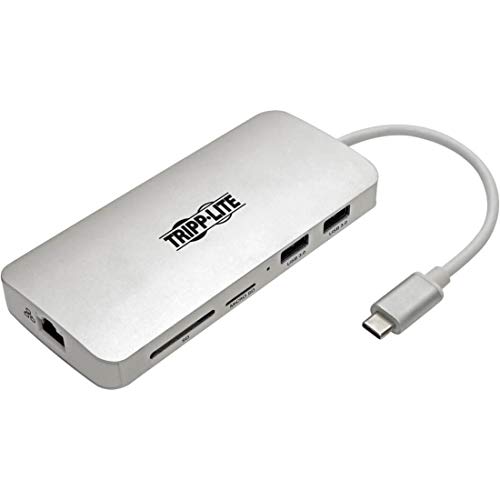 TrippLite by Eaton USB-C Dock - 4K HDMI, USB 3.x (5Gbps), USB-A/C Hub, GbE, Speicherkarte, 60W PD Charging von Tripp Lite