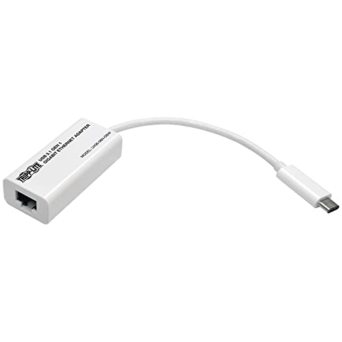 TrippLite by Eaton USB-C auf Gigabit-Netzwerkadapter, Thunderbolt 3-Kompatibilität - Weiß von Tripp Lite