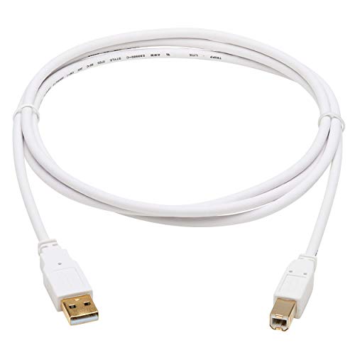 USB-A auf USB-B antibakterielles Kabel (M/M), USB 2.0, weiß, 1,83 m von Tripp Lite