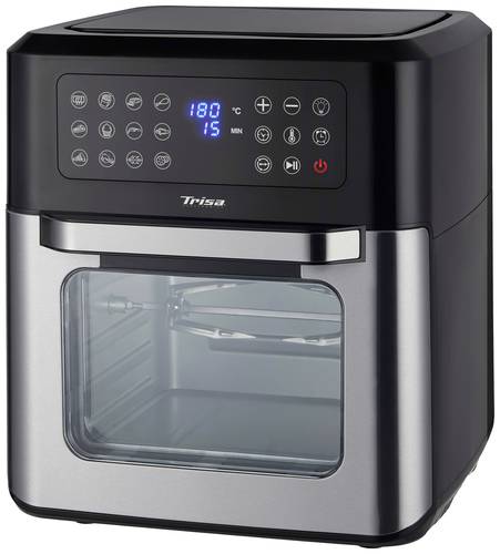 Trisa Crisp Master Heißluft-Fritteuse 1600W Schwarz, Edelstahl von Trisa
