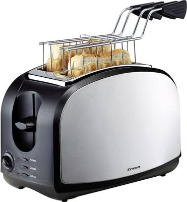 Trisa Crispy Snack Toaster Edelstahl, Schwarz (7361.4212) von Trisa