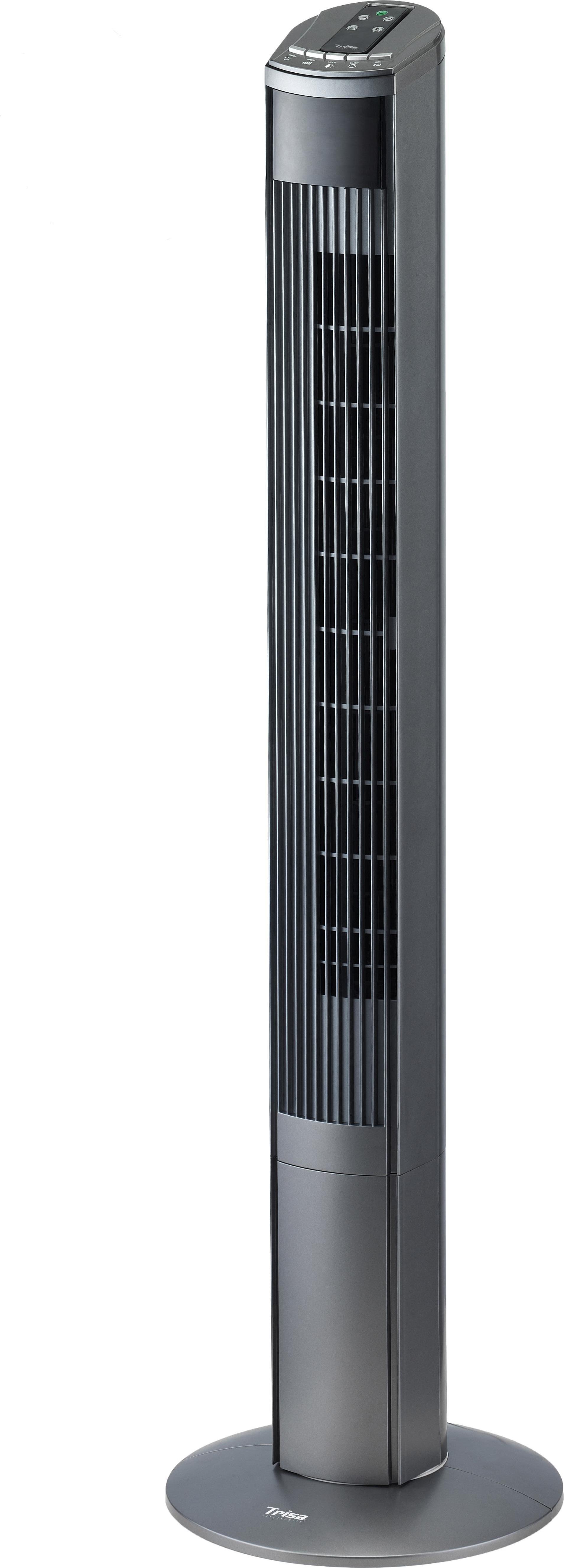 Trisa Electronics 9346.4310 Haushaltsturmventilator 45W Grau - Silber Ventilator (9346.4310) von Trisa