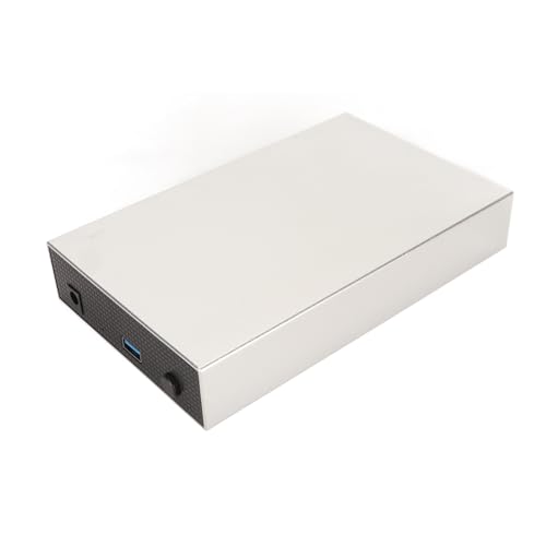 Trisar Externe 3,5-Zoll-Festplatte, Mobile Festplatte Plug-and-Play-USB3.0-Schnittstelle aus Aluminiumlegierung für Desktop-PC (EU-Stecker) von Trisar
