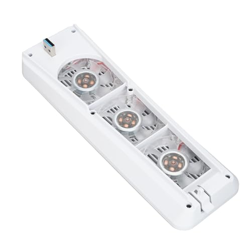 Trisar Konsoleneffizientes Kühlsystem, Sichere Blaue Lampe für Konsolen-Lüfter für Spielekonsolen (White) von Trisar