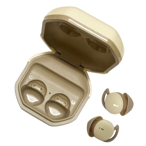 Wireless-Ohrhörer, Ohrhörer mit Geräuschunterdrückung und Ladehülle für Smartphones (Milchige Teefarbe) von Trisar