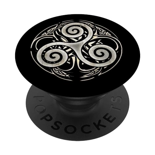 Triskele Triskel Triquetra keltische Schutzrune PopSockets mit austauschbarem PopGrip von Triskele Triskel Triquetra und mehr