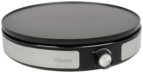 Tristar BP-2639 Crépes Maker Antihaftbeschichtung, Kontrollleuchte Schwarz, Silber von Tristar