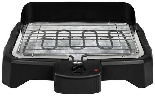 Tristar BQ-2824 Elektro Tischgrill mit Windschutz Schwarz von Tristar