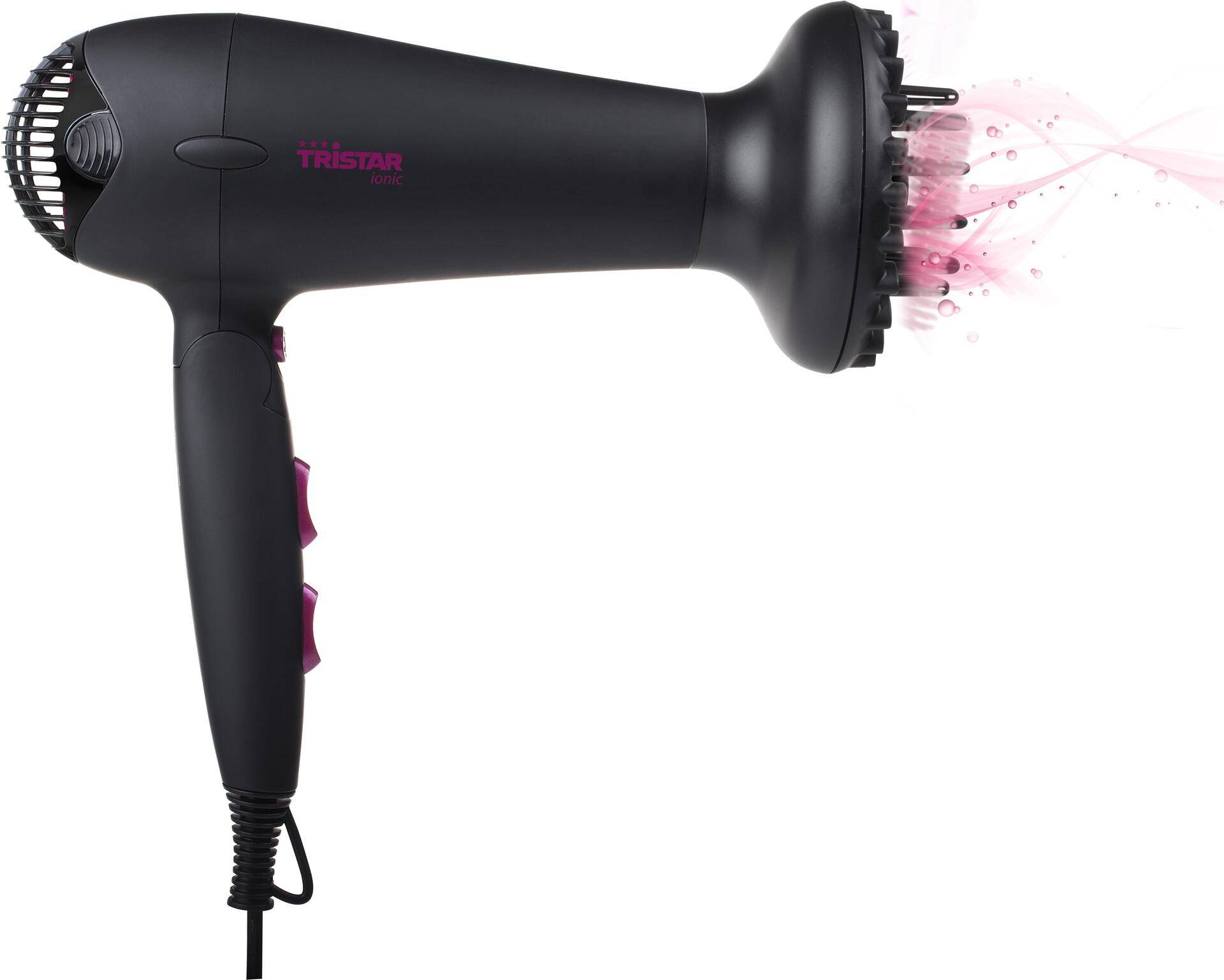 Tristar HD-2358 Haartrockner - Schwarz - Violett - Hängeschlaufe - 1,7 m - 2000 W - 230 V - 600 g (HD-2358) von Tristar