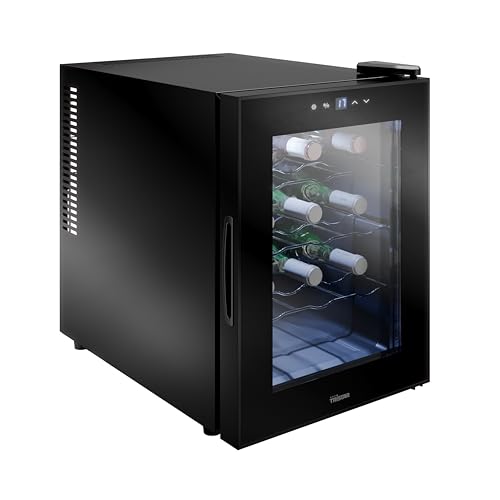 Tristar Thermoelektrischer Weinkühlschrank Grande Saignée, für bis zu 12 Flaschen, leise & stabil, Glastür, 4 Ebenen, LED-Touch-Screen, Innenbeleuchtung, WR-7511 Tristar Thermoelektrischer Weinkühlschrank Grande Saignée, für bis zu 12 Flaschen, leise & stabil, Glastür, 4 Ebenen, LED-Touch-Screen, Innenbeleuchtung, WR-7511 von Tristar
