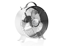 Tristar VE-5967 Ventilator, Haushalts-Lamellenlüfter, Silber, Weiß, Tisch, Metall, 49,5 dB, 1800 RPM von Tristar