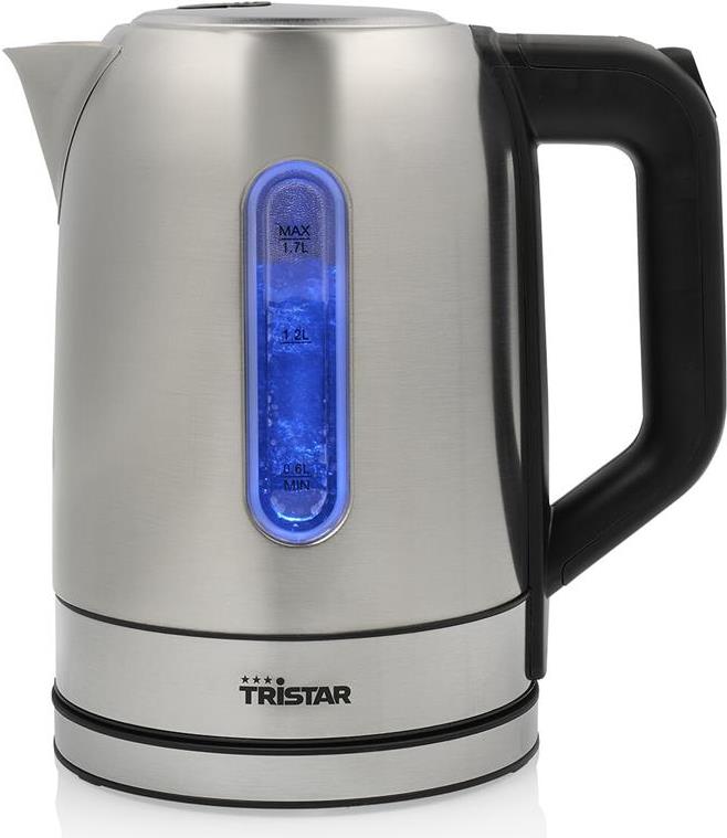 Tristar WK-1344 Wasserkocher 1,7 l 2200 W Schwarz - Silber (WK-1344) von Tristar