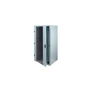 Triton 48,30cm (19) Serverschrank Delta RZ, 22 HE, 800 x 1000 mm, hellgrau RAL 7035 Serverschrank mit 4 Holmen, vorn perforierte Tür, hinten perforierte Rücktür, komplett zerlegbar (RZA-22-L81-CAX-A1-MA) von Triton