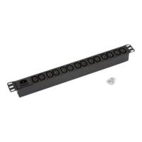 Triton RAB-PD-X10-A1 - Steckdosenleiste (Rack - einbaufähig) - Wechselstrom 230 V - Eingabe, Eingang IEC 320 EN 60320 C14 - Ausgangsbuchsen: 14 - 1U - 48,3 cm (19) - RAL 9005 (RAB-PD-X10-A1) von Triton