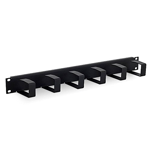 Tritón RAB-VP-X21-A1 48,26 cm (19 Zoll) Kabelführungspanel, 1HE, 6X Bügel 70x40mm, geeignet für höhere Belastung schwarz von Triton