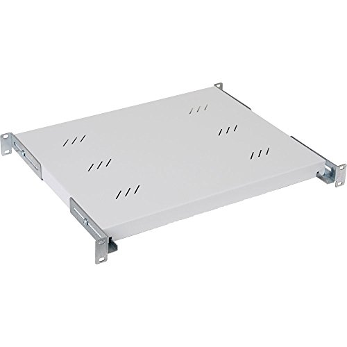 Tritón RAC-UP-850-H4 48,26 cm (19 Zoll) Schwerlast-Fachboden perforiert, 1HE schwarz von Tritón