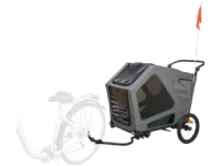 Trixie Bicycle trailer, L: 80 × 103 × 98/147 cm, grey/sage von Trixie