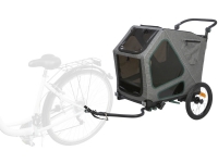 Trixie Bicycle trailer, M: 71 × 95 × 85/138 cm, grey/sage von Trixie