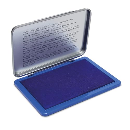 Imprint 9073M Stempelkissen Blau – Metall, Größe 12,5 x 8 cm von Trodat