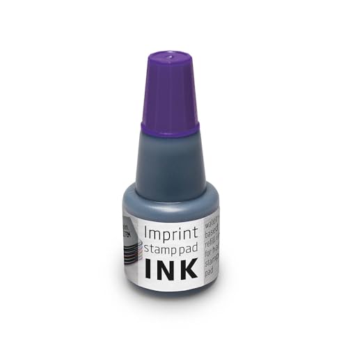Imprint Stempelfarbe zum Nachfüllen für Stempelkissen 9072M & 9073M, Wasserbasierend Violett von Trodat