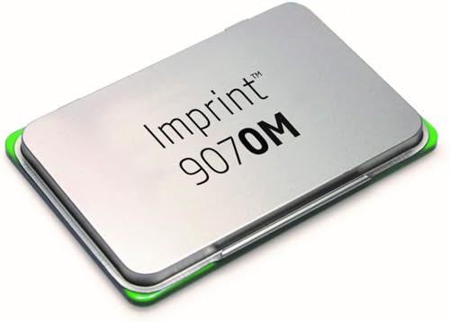 Trodat 9070M Imprint Stempelkissen mit grüner Tinte auf Wasserbasis, für Handstempel, kleine Formate, Größe 69 x 47 mm, Rahmen aus Metall und Kunststoff von Trodat