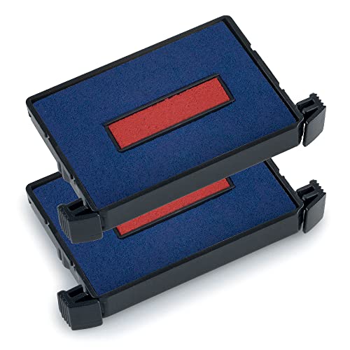 Trodat Ersatzkissen 6/4750/2 für Printy 4750, 4755 und Serie 4750/L, Stempelfarbe blau rot, 2er-Pack von Trodat