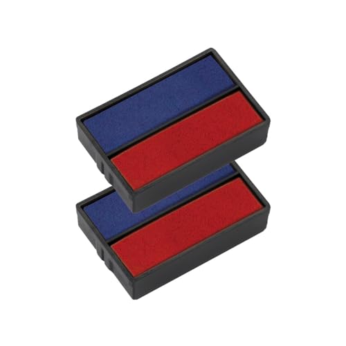 Trodat Ersatzkissen 6/4850/2 für Printy 4850 u. Serie 4850/L, Stempelfarbe Blau rot, 2er-Pack von Trodat
