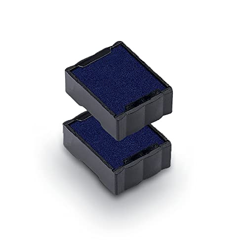 Trodat Ersatzkissen 6/4921 für Printy 4921 – Stempelfarbe blau, Abdruck 12x12mm, 2er-Pack von Trodat