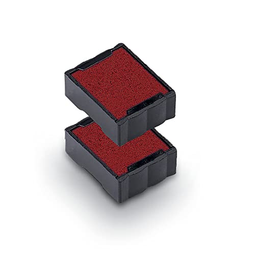 Trodat Ersatzkissen 6/4921 für Printy 4921 – Stempelfarbe rot, Abdruck 12x12mm, 2er-Pack von Trodat