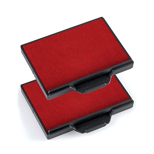 Trodat Ersatzkissen 6/58 für Professional 5208, 5480, 5274, 5474, 55418, 55512 und 5485 – Farbe Rot, 2er-Pack von Trodat
