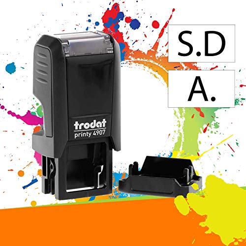 Trodat Printy 4907 - Professioneller Selbstfärbestempel mit 1 Zeile zur Personalisierung – Textplatte 13 x 6 mm Inklusive (Schwarz) Trodat Printy 4907 - Professioneller Selbstfärbestempel mit 1 Zeile zur Personalisierung – Textplatte 13 x 6 mm Inklusive (Schwarz) von Trodat