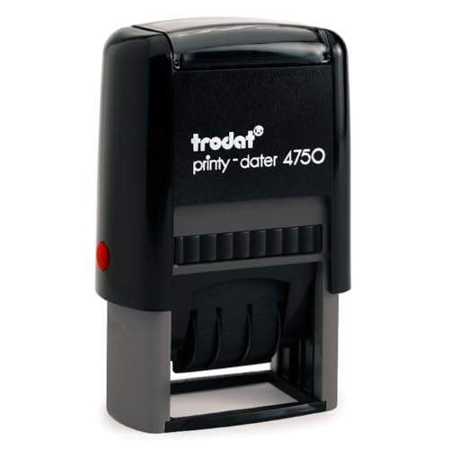Trodat Printy Dater 4750 Datumstempel mit 2farbigem Kissen blau/rot + Wunschtext, Stempeltext:WARENEINGANG Trodat Printy Dater 4750 Datumstempel mit 2farbigem Kissen blau/rot + Wunschtext, Stempeltext:WARENEINGANG von Trodat